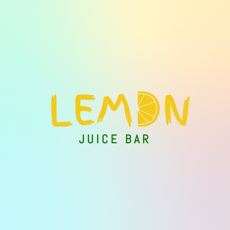 Bar Ad with Lemonade Offer Logo Design Template
