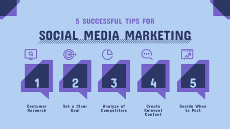 Designvorlage Tipps für Social-Media-Marketing für Timeline
