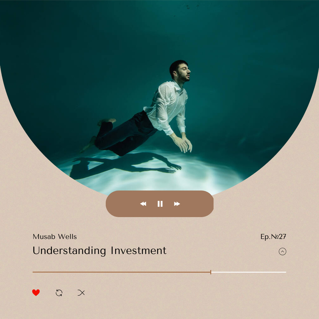 Szablon projektu Financial Podcast Topic Announcement Instagram