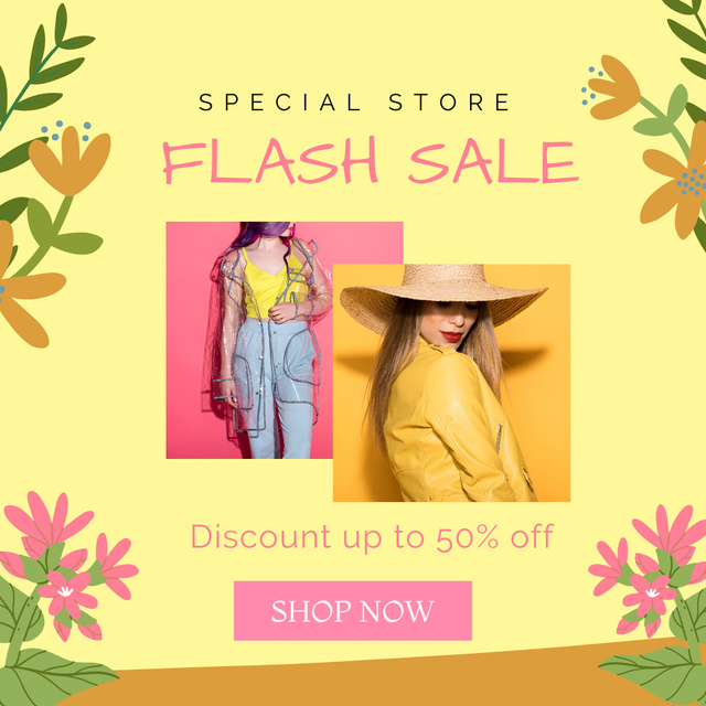 Special Store Fashion Sale Ad Instagramデザインテンプレート