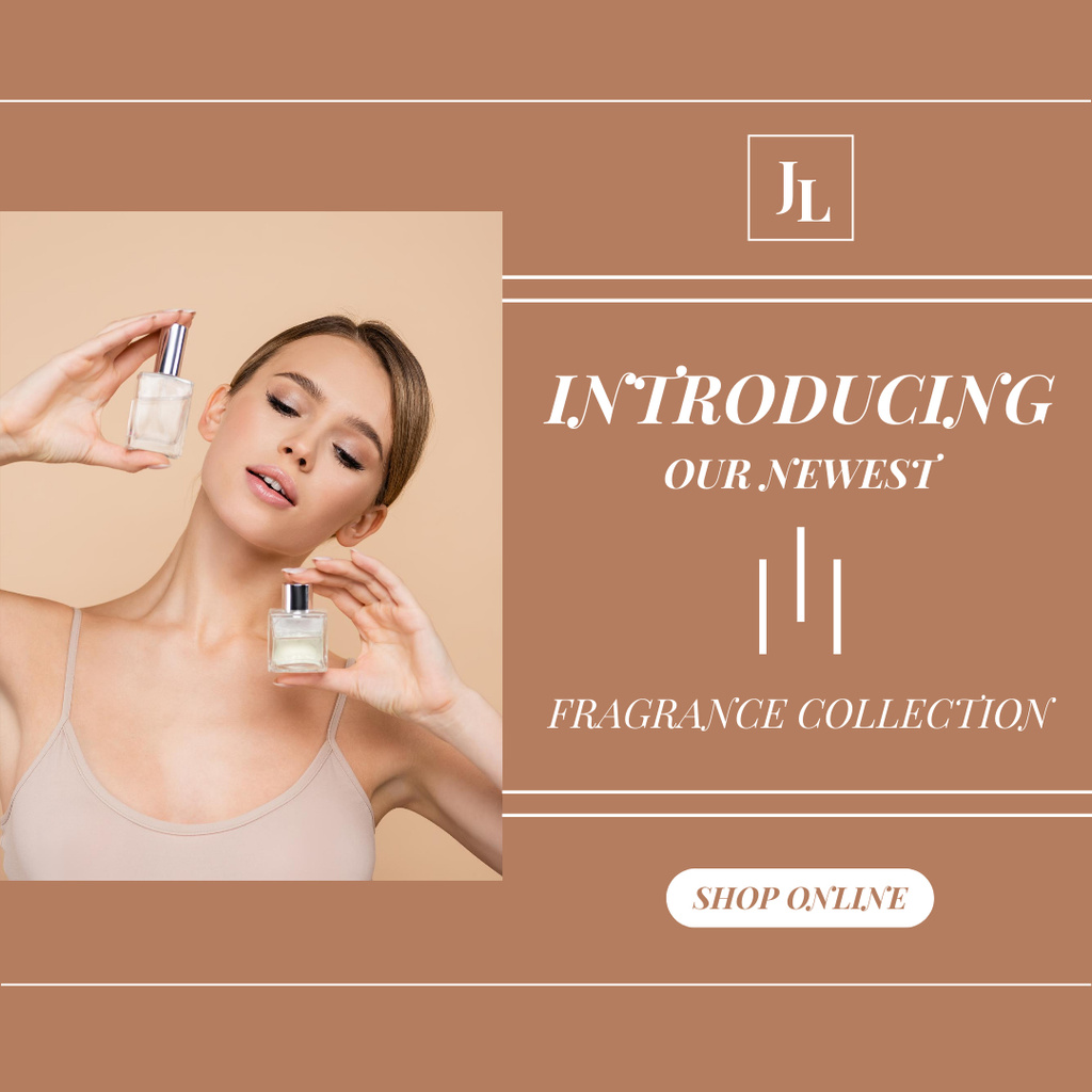 Designvorlage Newest Fragrance Collection Announcement für Instagram