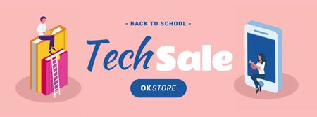 Back to School Special Offer of Gadgets Sale Facebook Video cover Design Template