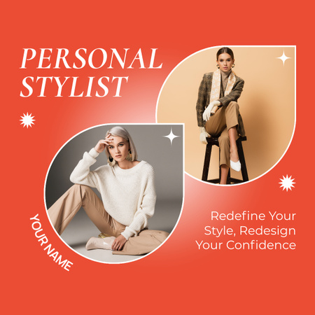 Ontwerpsjabloon van LinkedIn post van Advies over modetrends door professionele stylist