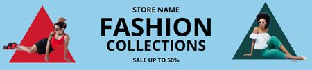 Discount Offer on Fashion Collection Ebay Store Billboard Design Template