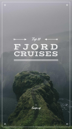 Fjord Cruise Promotion Scenic Norway View Instagram Story Design Template