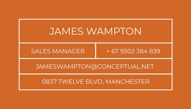 Sales Manager Service Offer with Frame Business Card US Design Template
