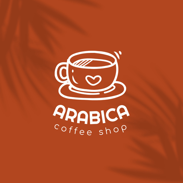 Ontwerpsjabloon van Logo van Arabica Coffee Offer in Cafe