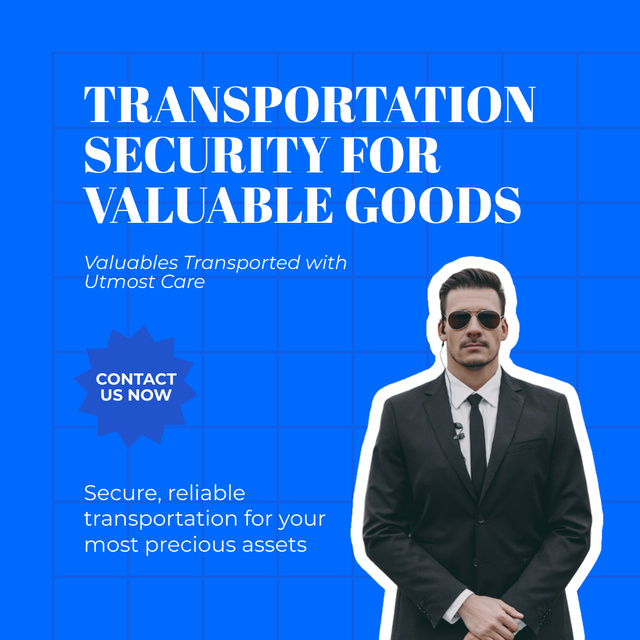 Valuable Goods Transportation Instagram AD Design Template