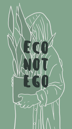 Eco Lifestyle Concept Instagram Story Modelo de Design