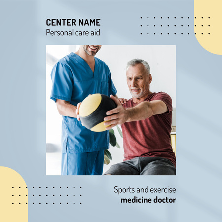 Sports and Exercise Medicine Centre Instagram Design Template