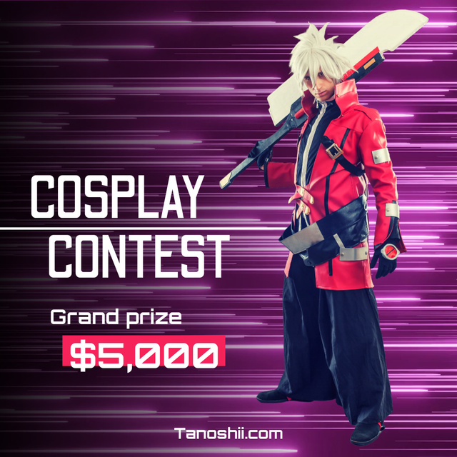 Cosplay Contest Announcement Animated Postデザインテンプレート