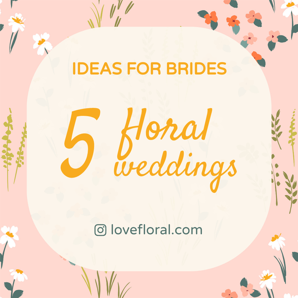 Designvorlage Ideas for Weddings für Instagram