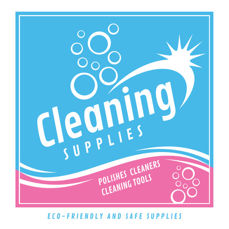 Cleaning supplies advertisement Instagram Design Template