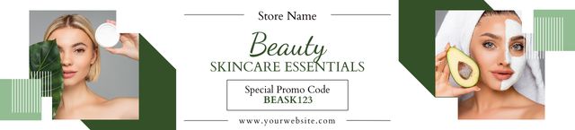 Skin Care Sale Collage Ebay Store Billboardデザインテンプレート