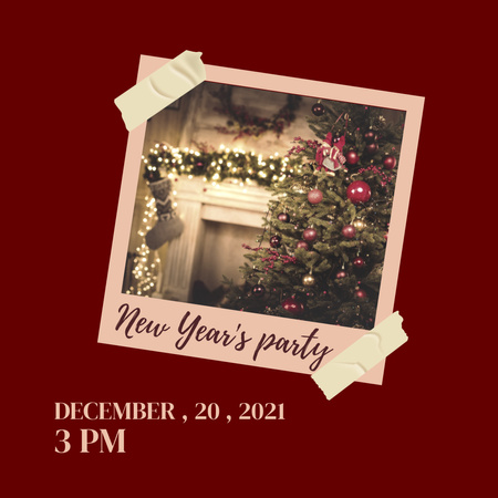 Template di design New Year Party Announcement Instagram