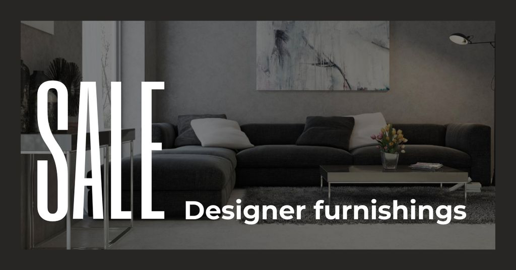 Modern furniture design festival Facebook ADデザインテンプレート