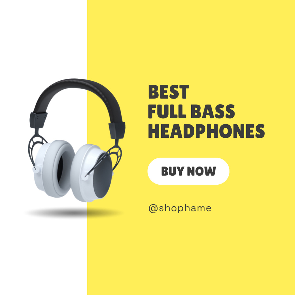 Best Headphones and Smartphone Purchase Offer Instagram Design Template