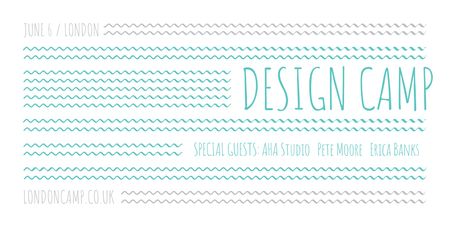 Platilla de diseño Design camp in London Twitter