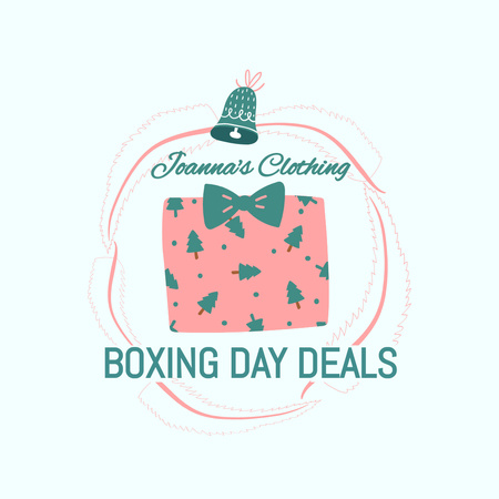 Sale Announcement with Festive Gift Instagram Design Template