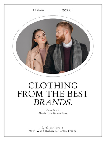 Fashion Boutique Ad Poster 36x48in Design Template