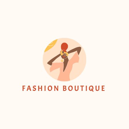 Fashion Boutique Ad Logo Design Template