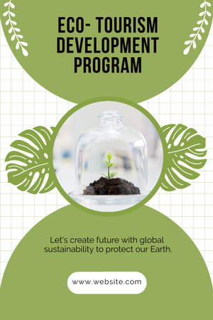 Ontwerpsjabloon van Pinterest van Ecotoerisme Ontwikkelingsprogramma