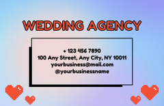 Wedding Agency Service Offer with Pixel Hearts