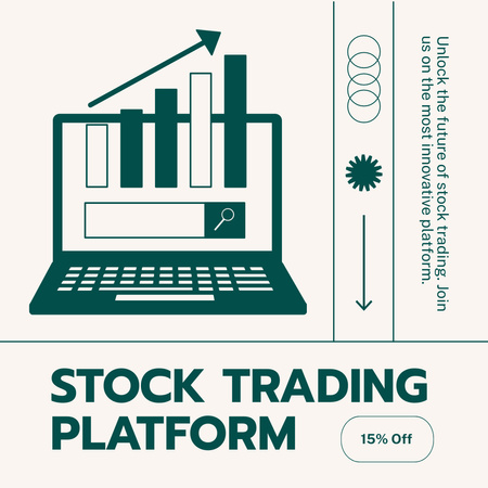 Discount on Installing Stock Trading App at Discount Instagram Design Template
