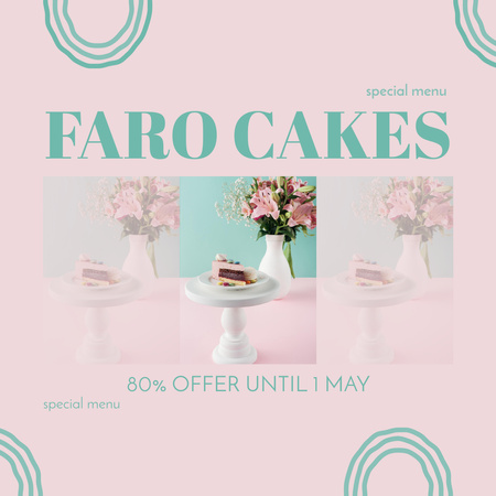 Tasty Cakes Offer Instagram Design Template