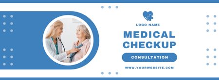 Platilla de diseño Offer of Medical Checkup Facebook cover