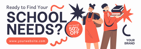 Platilla de diseño Offer Discounts for School Needs Tumblr