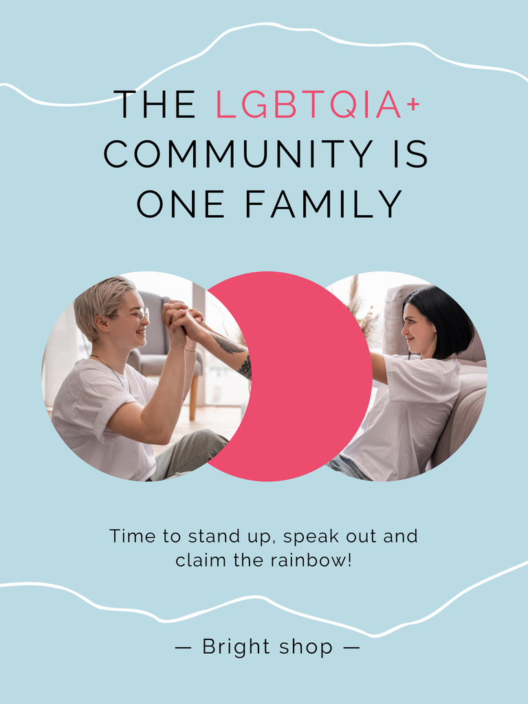 Designvorlage LGBT Families Community für Poster US