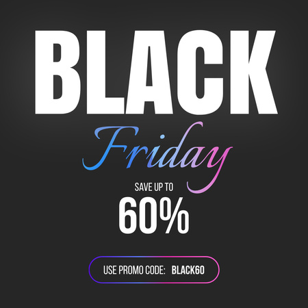 Black Friday Holiday Special Sale with Discount Animated Post Design Template