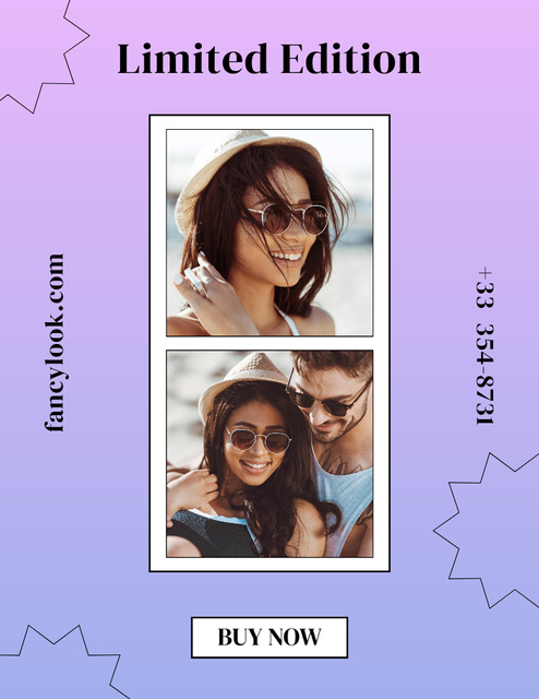 Template di design Limited-time Eyewear Promotion For Everyone Poster 8.5x11in
