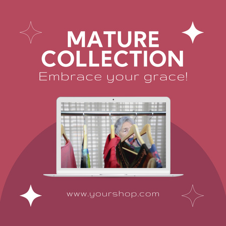 Platilla de diseño Fashion Collection For Mature Customers Animated Post