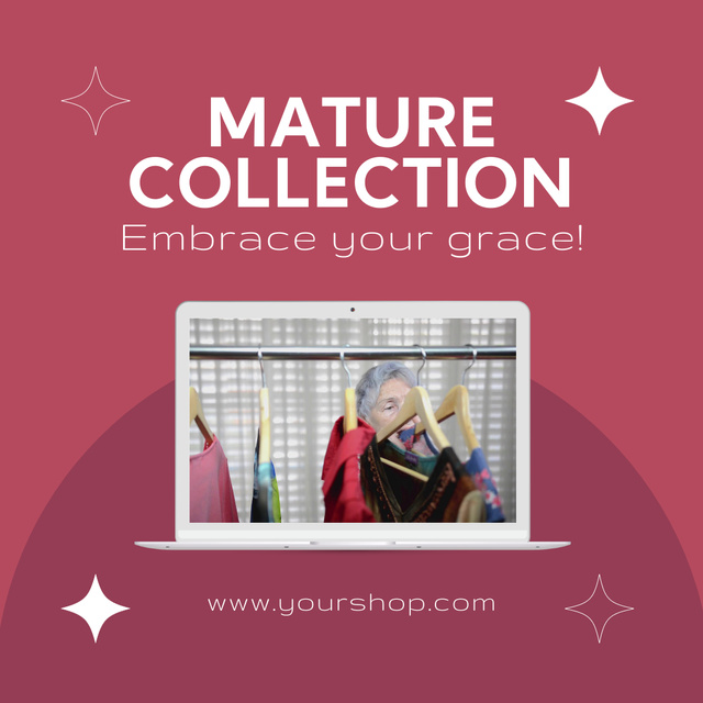 Modèle de visuel Fashion Collection For Mature Customers - Animated Post