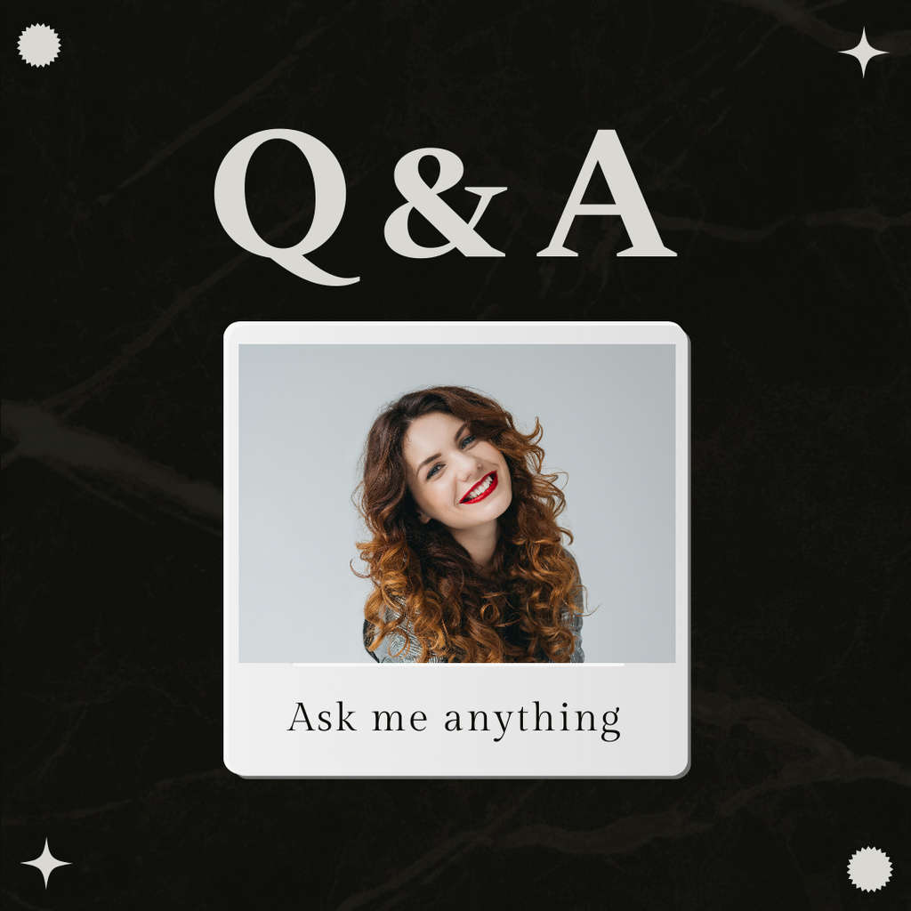 Plantilla de diseño de Wise Questions And Answers Session In Tab Instagram 