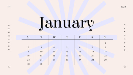 tiivistelmäkuva Calendar Design Template