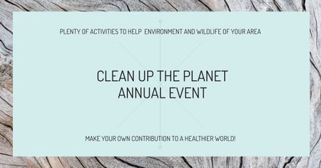 Annual Planet Purification Gathering Facebook AD Design Template