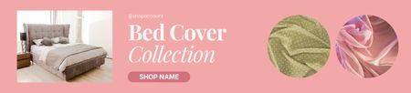 Platilla de diseño Ad of Bed Cover Collection Ebay Store Billboard