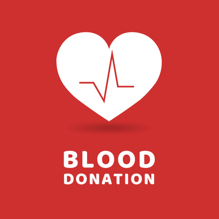 Plantilla de diseño de Call for Blood Donation during War in Ukraine on Red Instagram 