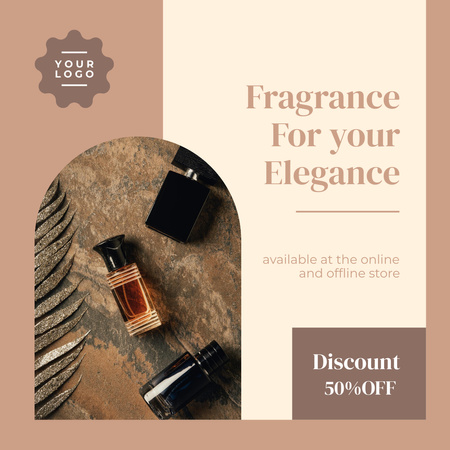 Fragrance for Elegance Instagram Design Template