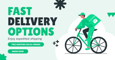 Modèle de visuel Free Shipping Promotion - Facebook AD
