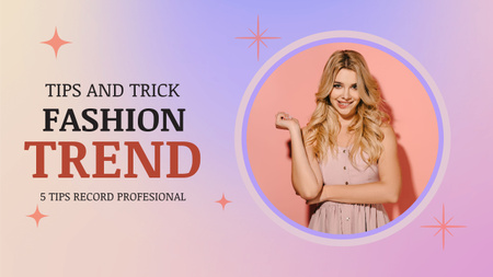 Fashion Trend Tips and Tricks  Youtube Thumbnail Πρότυπο σχεδίασης
