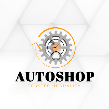Szablon projektu oferta usług autosklepu Logo