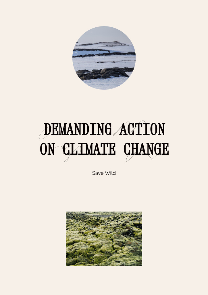 Climate Change Awareness Poster Πρότυπο σχεδίασης