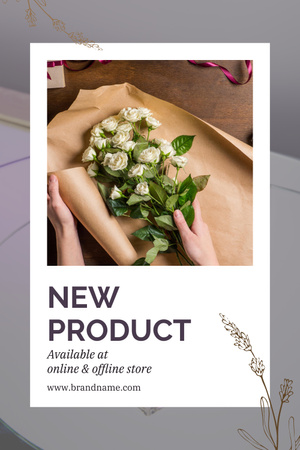 Designvorlage Valentine's Day New Product Offer für Pinterest