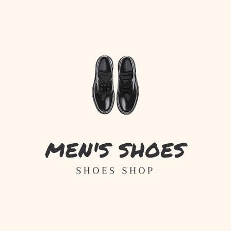 Ontwerpsjabloon van Logo van Male Shoes Sale Offer