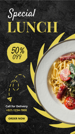 Special Lunch Delivery Offer Instagram Story Design Template