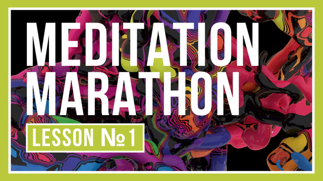 Template di design Meditation Marathon Announcement Youtube Thumbnail